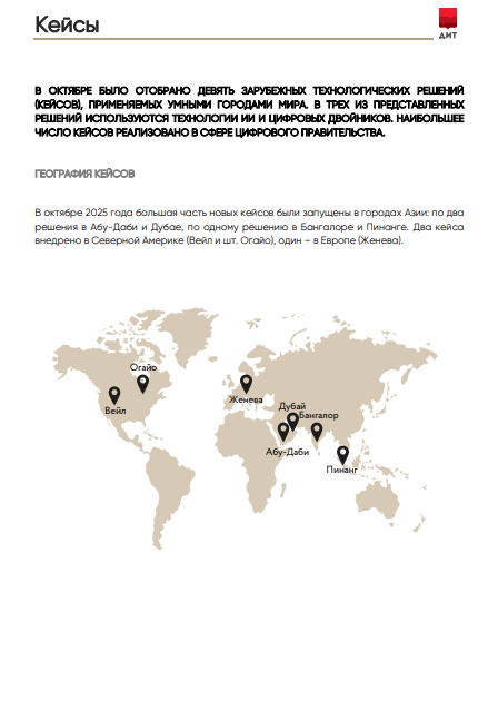 Мониторинг международных смарт-практик за октябрь 2025 года