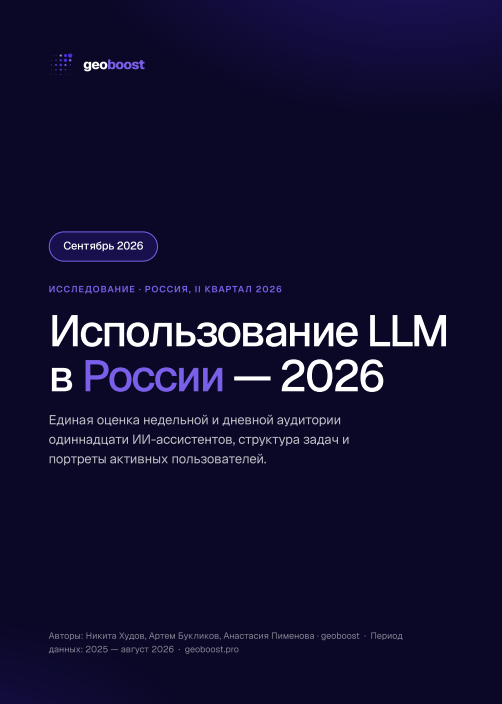Использование LLM в России в 2025–2026 годах