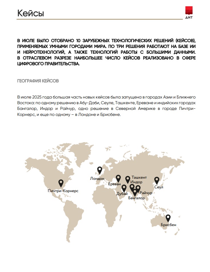 Мониторинг международных смарт-практик за июль 2025 года