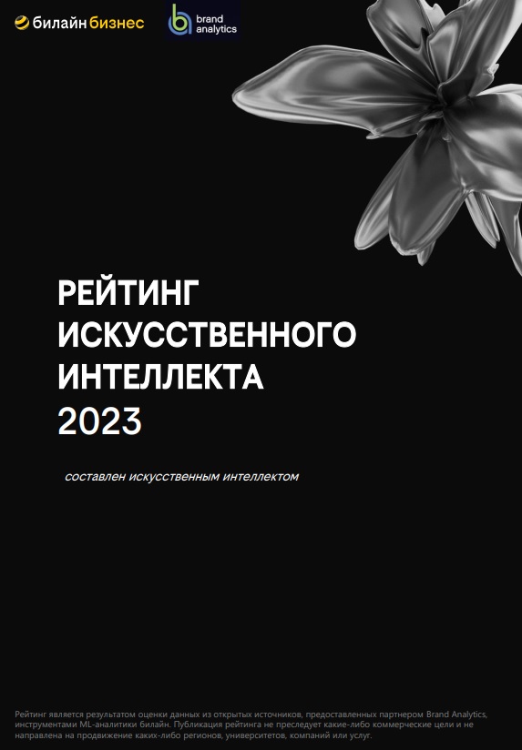 Рейтинг искусственного интеллекта — 2023