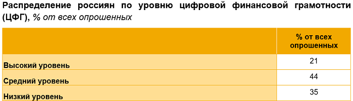 Цифровая финансовая грамотность россиян